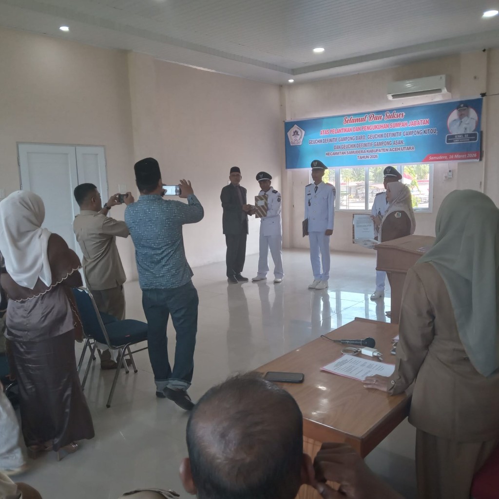 Pelantikan Geuchik Gampong Asan