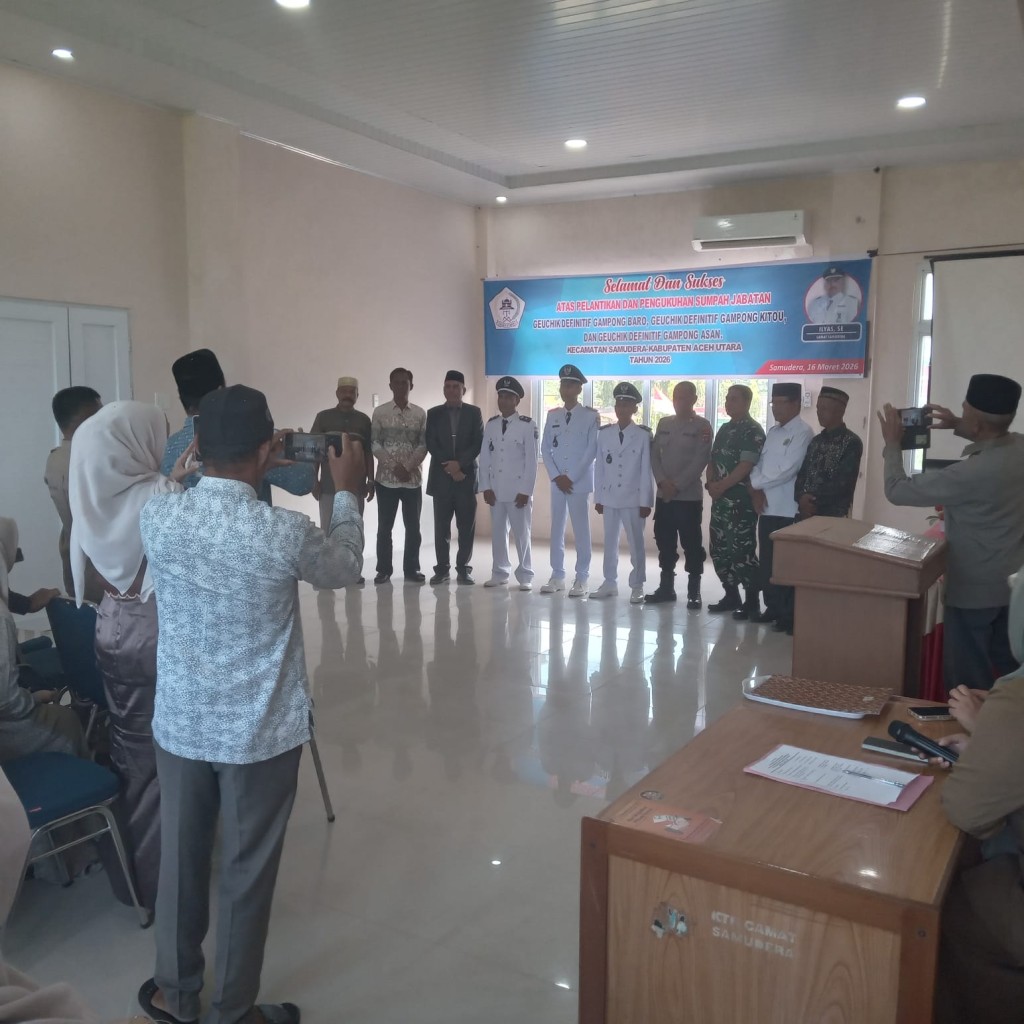 Pelantikan Geuchik Gampong Asan